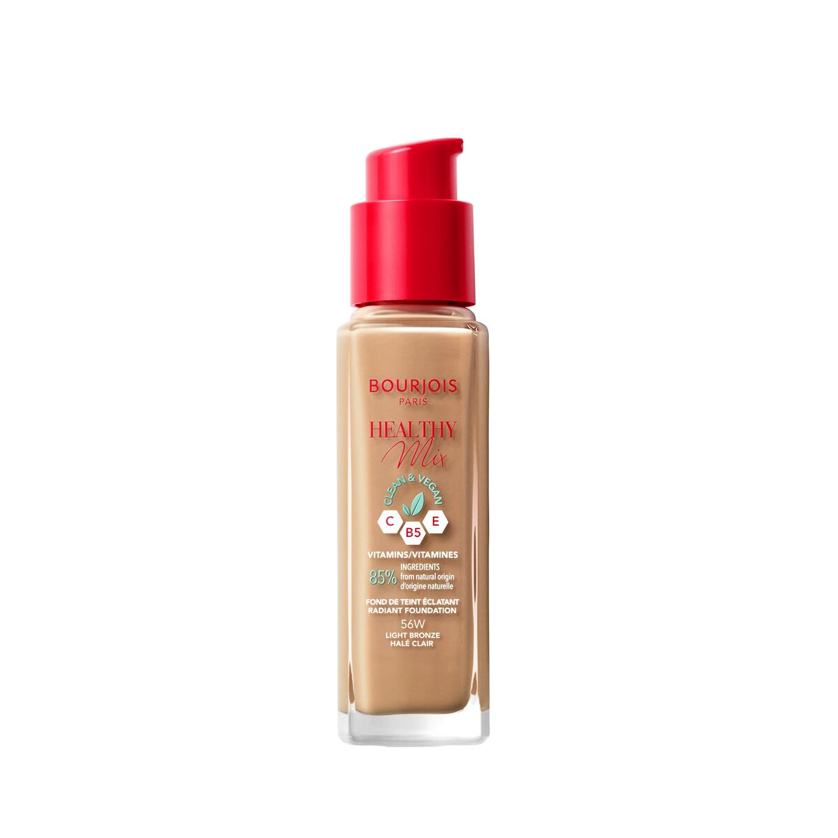 Υγρό Μaκe Up Bourjois Healthy Mix 56-light bronze (30 ml)