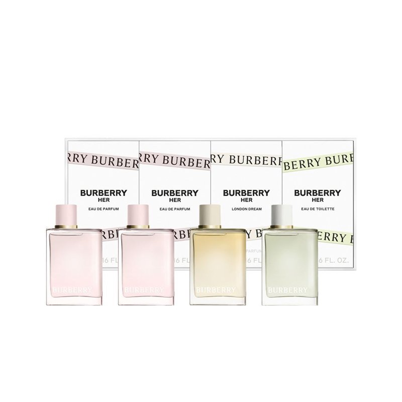 Burberry Her Set Burberry Her 5ml Edp/Burberry Her 5ml Edp/Burberry Her 5ml Edt/Burberry Her London Dream 5ml Edp  set x 20 ml