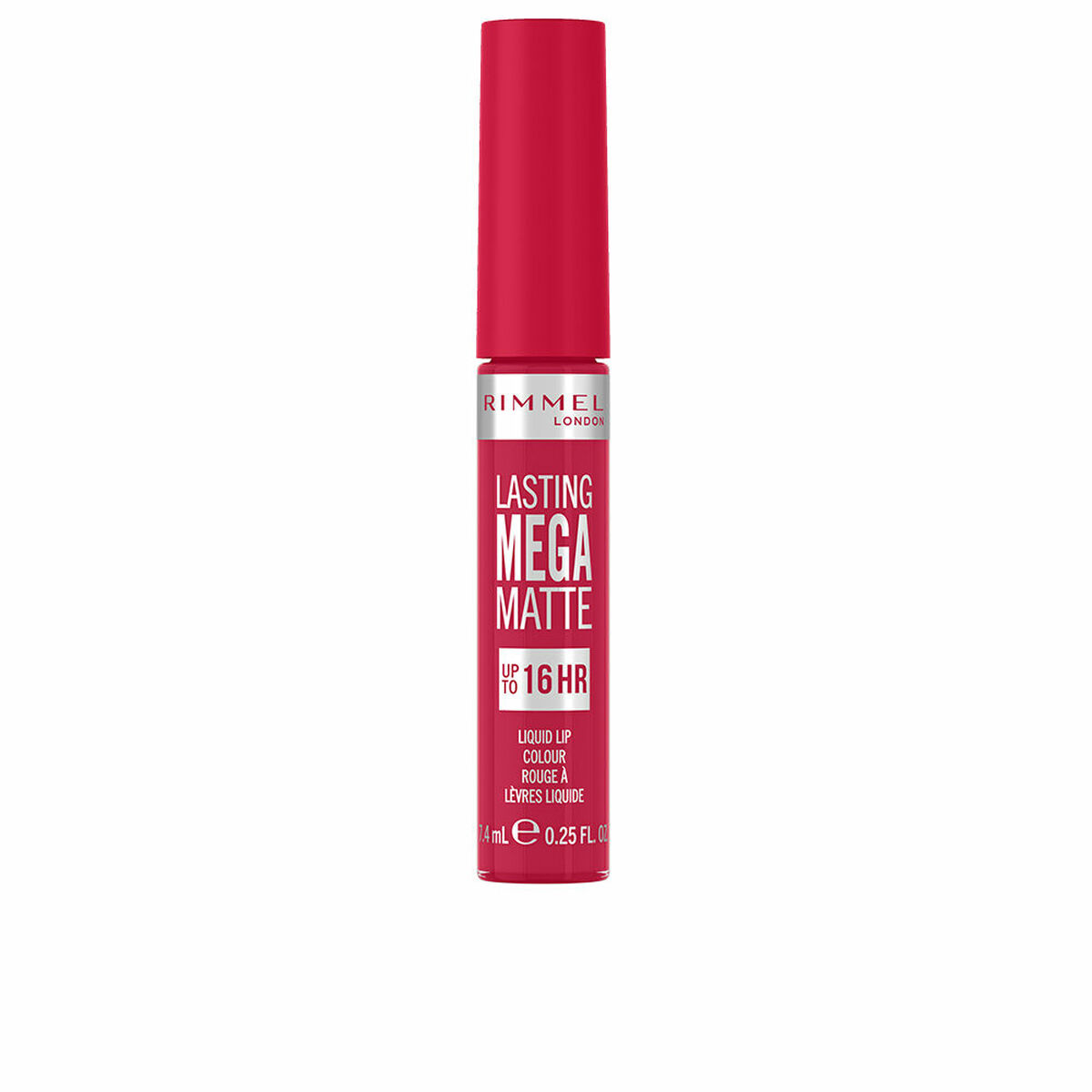 RIMMEL LONDON LASTING MEGA MATTE liquid lip color #910-fuchsia flush 7.4ml