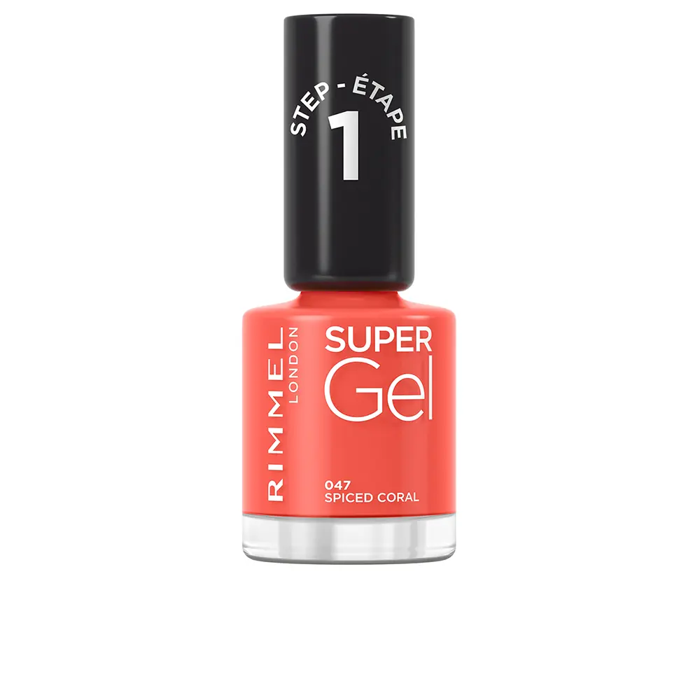 RIMMEL LONDON SUPER GEL nail polish #047-spiced coral 12 ml