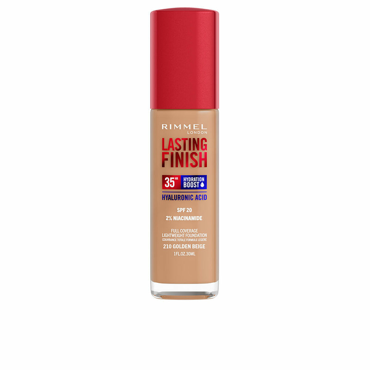 Βάση Μακιγιάζ Κρεμώδες Rimmel London Lasting Finish Nº 210 Golden Beige Spf 20 30 ml