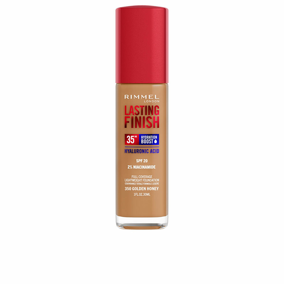Βάση Μακιγιάζ Κρεμώδες Rimmel London Lasting Finish Nº 350 Golden Honey Spf 20 30 ml