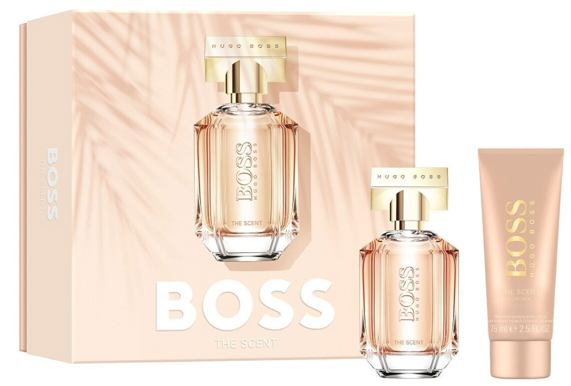 Hugo Boss The Scent Giftset Edp Spray 50ml/Body Lotion 75ml   set x 125 ml