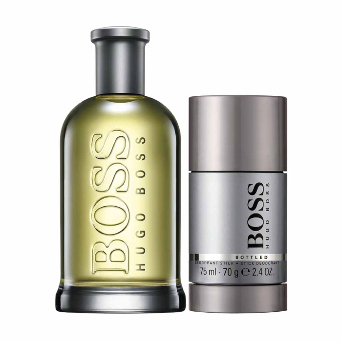 Hugo Boss Bottled Giftset Travel Exclusive - Edt Spray 100ml/Deo Stick 75ml   set x 175 ml