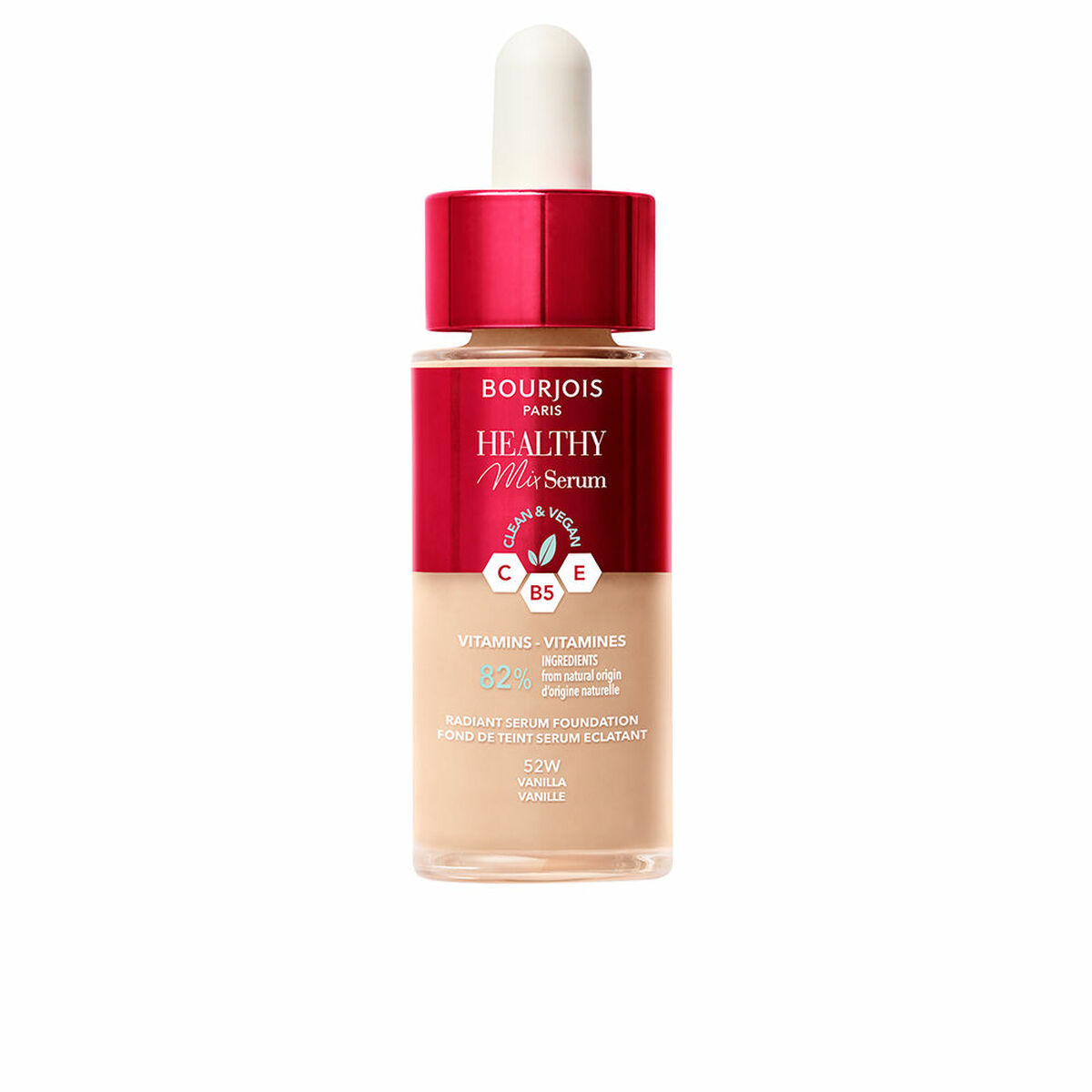 BOURJOIS HEALTHY MIX serum foundation makeup base #52W-vanilla 30 ml