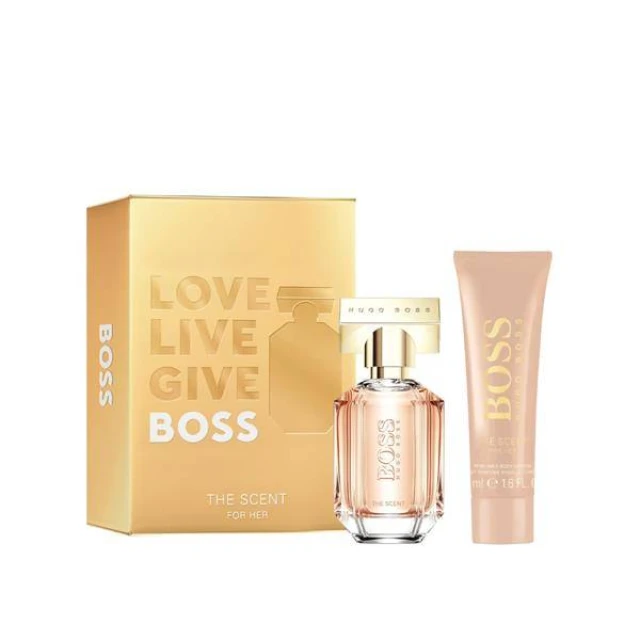 Hugo Boss The Scent For Her Giftset Edp Spray 30ml/Body Lotion 50ml  set x 80 ml