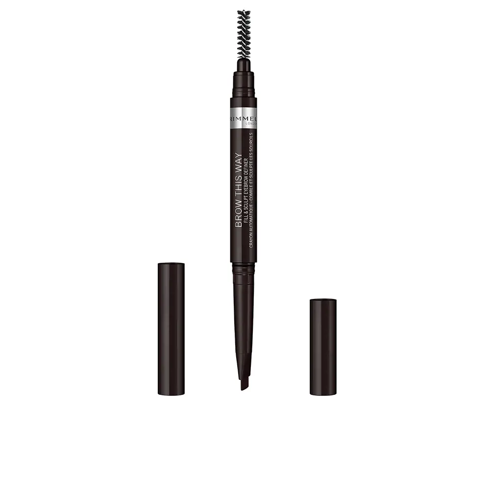 RIMMEL LONDON BROW THIS WAY eyebrow pencil #04-soft black 0.25 gr