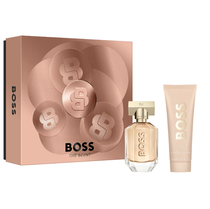 Hugo Boss The Scent Giftset Edp Spray 50ml/Body Lotion 75ml   set x 125 ml