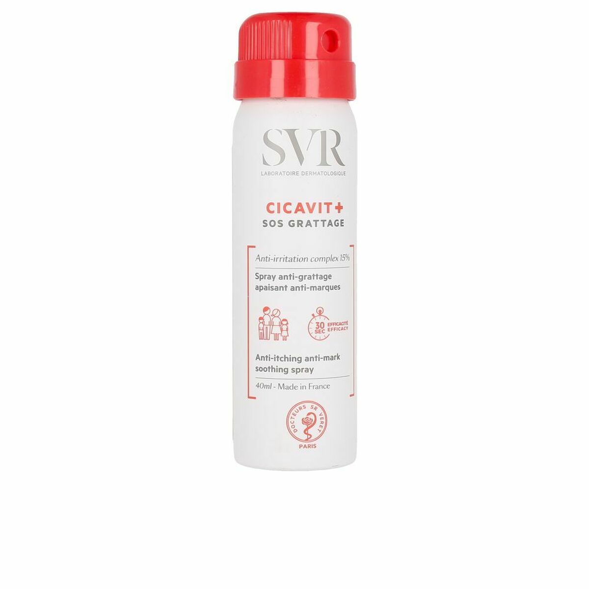 SVR Laboratoire Dermatologique Υγρό Ενυδάτωσης Cicavit+ Anti-Itching Anti-Mark Soothing 40ml