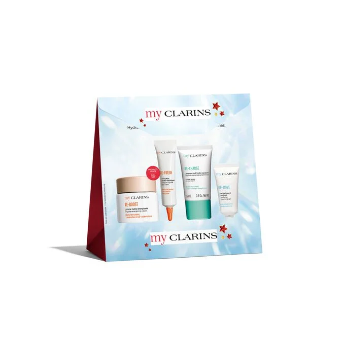 Clarins My Clarins Travel Set Cleansing Gel 30ml/Hydra-En.Cream 15ml/Night Mask 15ml/Eye Care 3ml  set x 63 ml