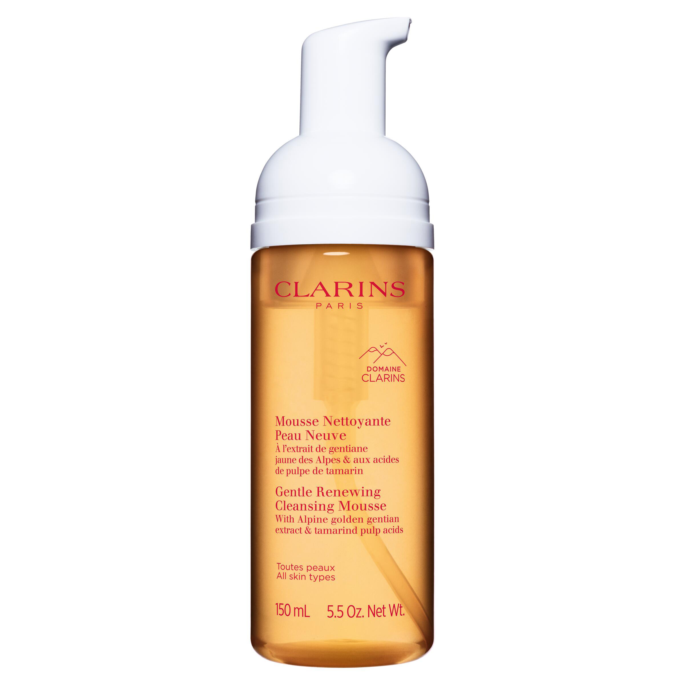 Clarins Gentle Renewing Cleansing Mousse w/Pump   150 ml