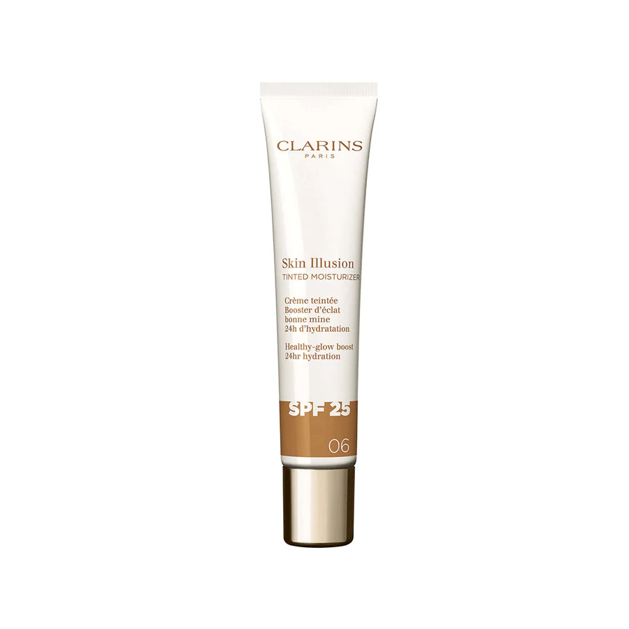CLARINS SKIN ILLUSION TINTED MOISTURIZER anti-aging tinted glow treatment SPF 25 #06 40 ml