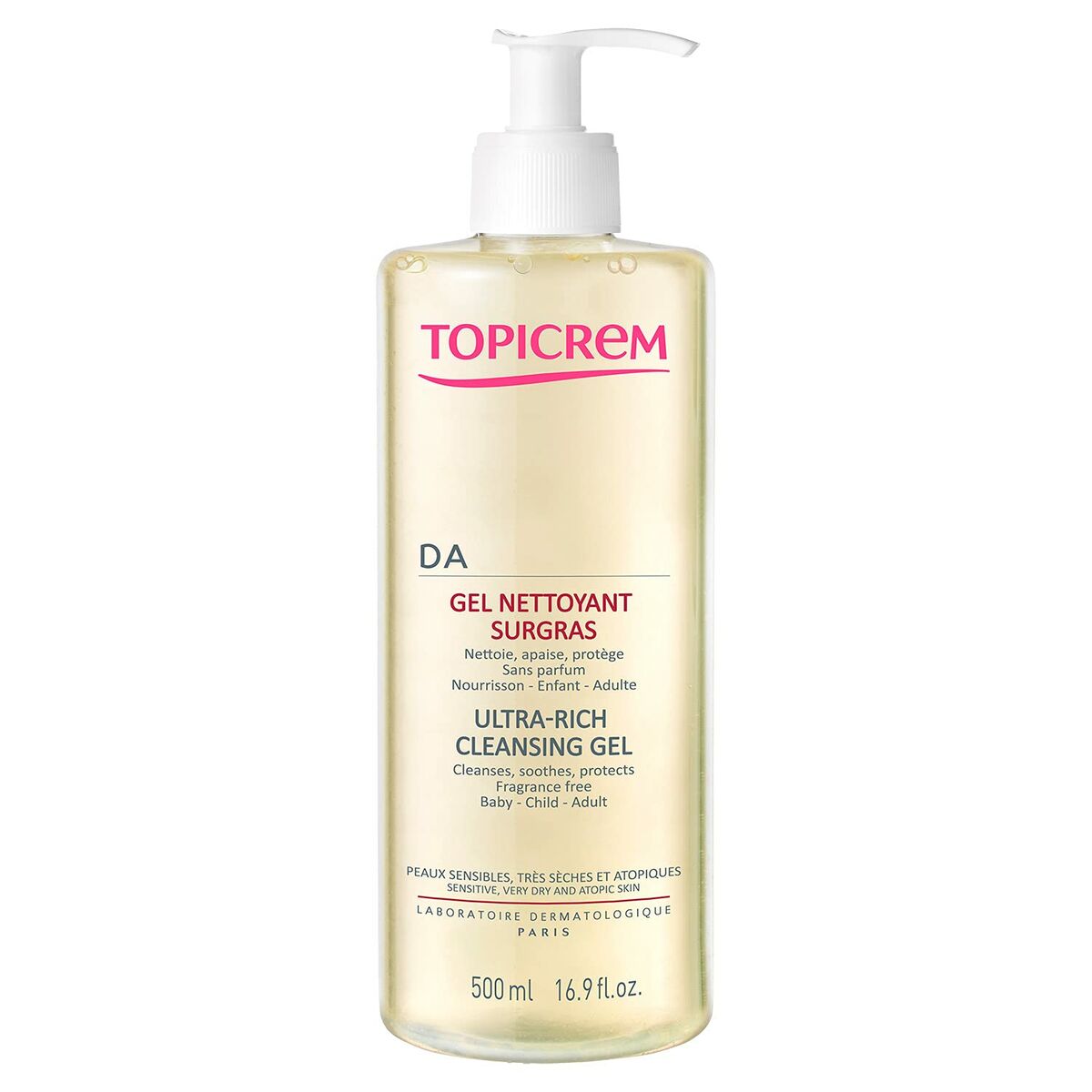 TOPICREM DA cleansing gel 500 ml