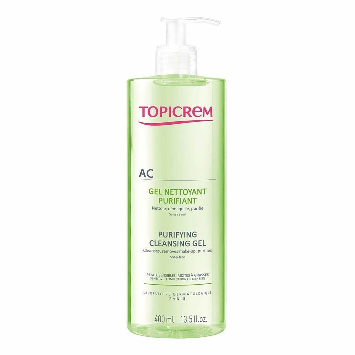 TOPICREM AC purifying cleansing gel 400 ml
