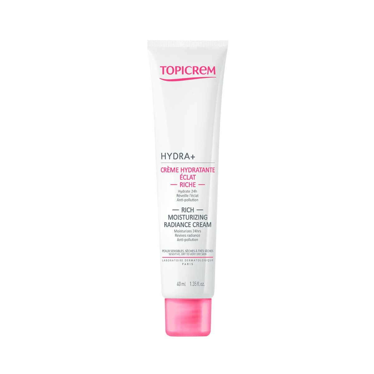 TOPICREM HYDRA+ rich illuminating moisturizing cream 40ml