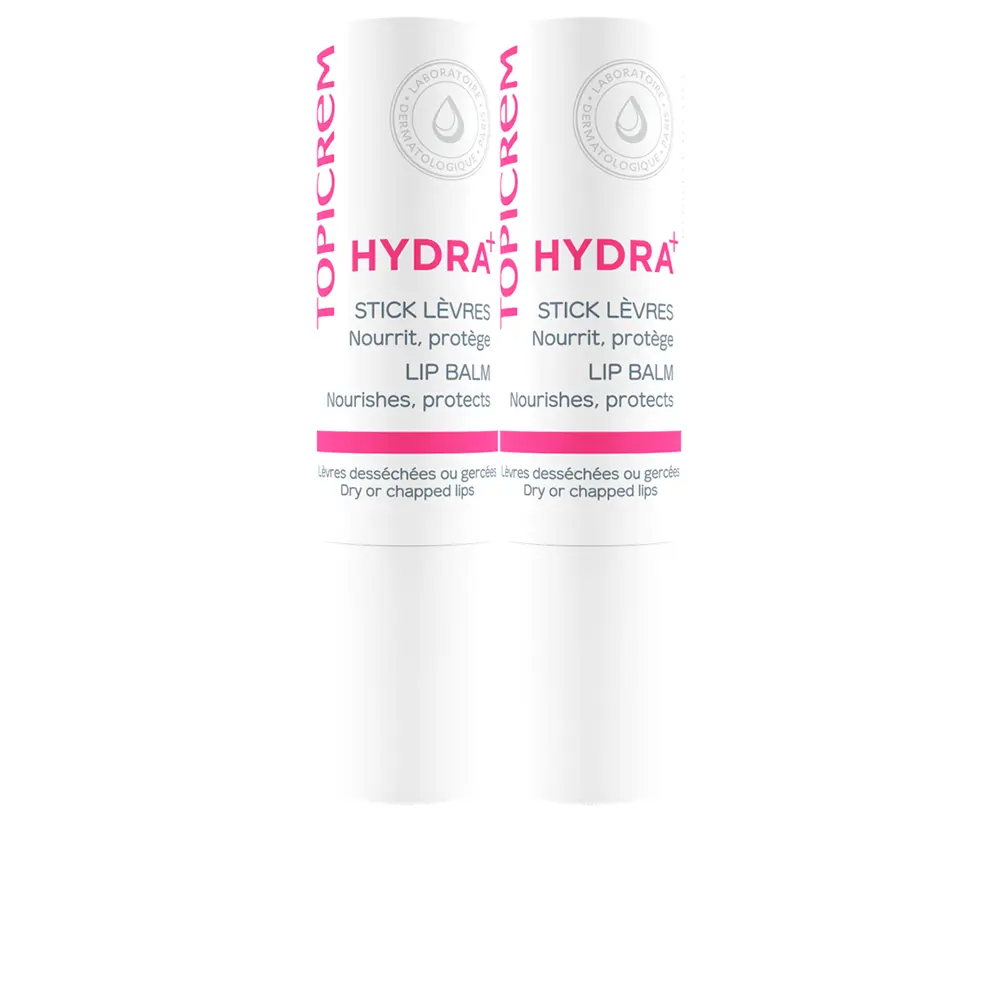 TOPICREM HYDRA+ Ultra-hydrating lip balm pack of 2 x 4 gr