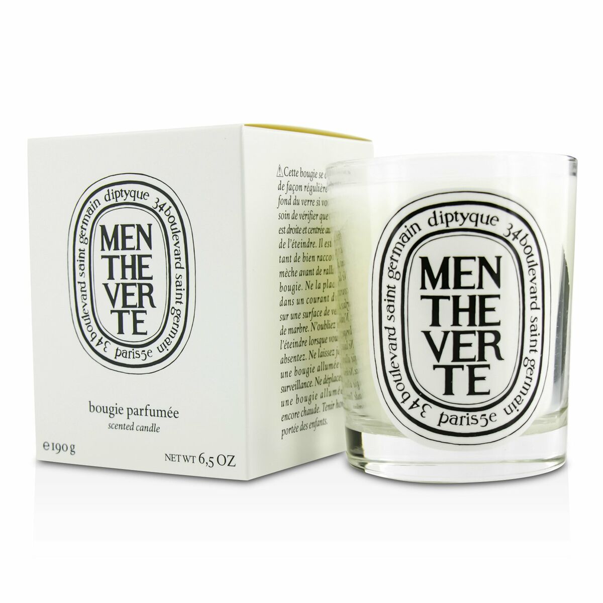Diptyque Menthe Verte Scented Candle   190 g