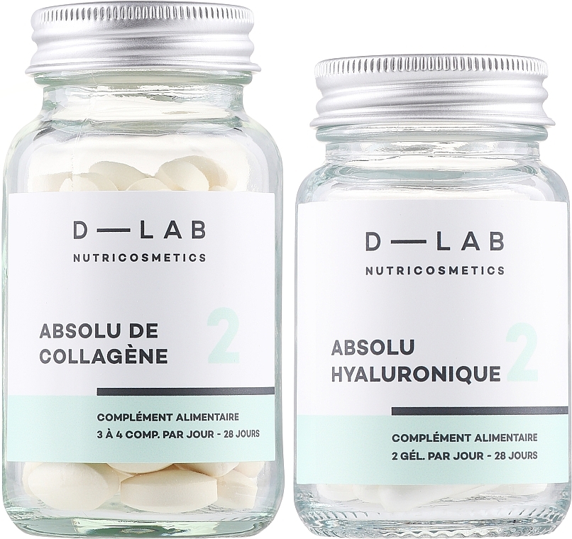 D-Lab Pure Nutrition Duo - 2,5 Month Hyluronic 70 Caps/Collagen 210 Caps