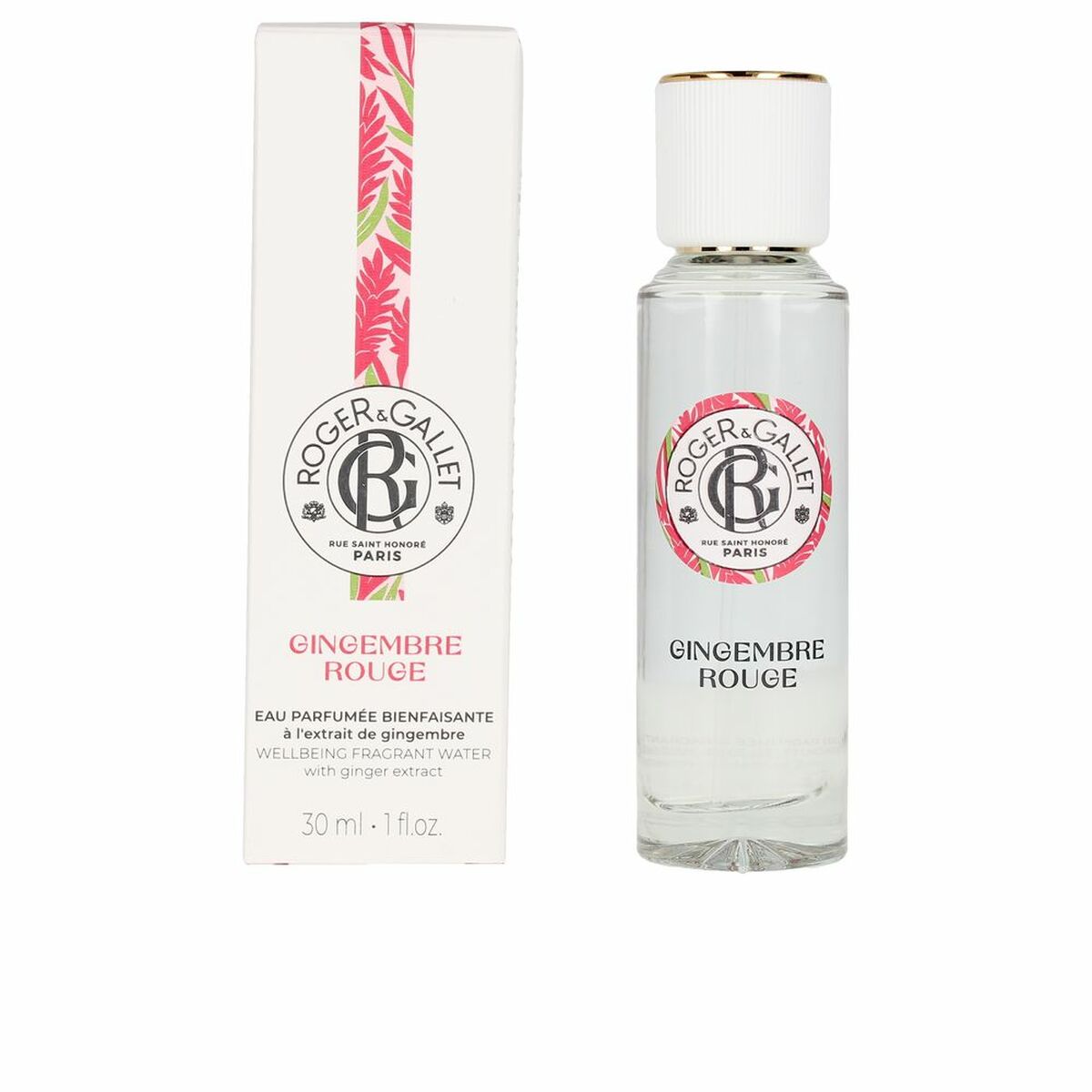 ROGER & GALLET GINGEMBRE ROUGE eau parfumée bienfaisante spray 30 ml