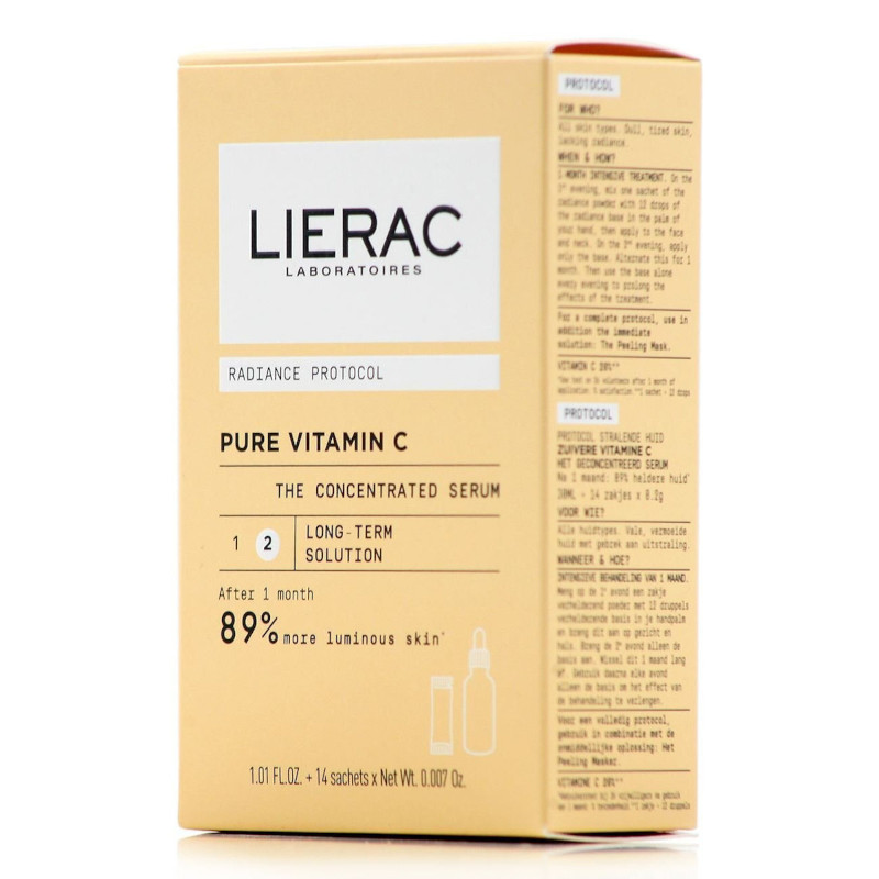 Lierac Radiance Protocol Set Concentrated Serum C 30ml/Vitamin C Pure Sachets 14 x 0,2g   set x 32.8 ml