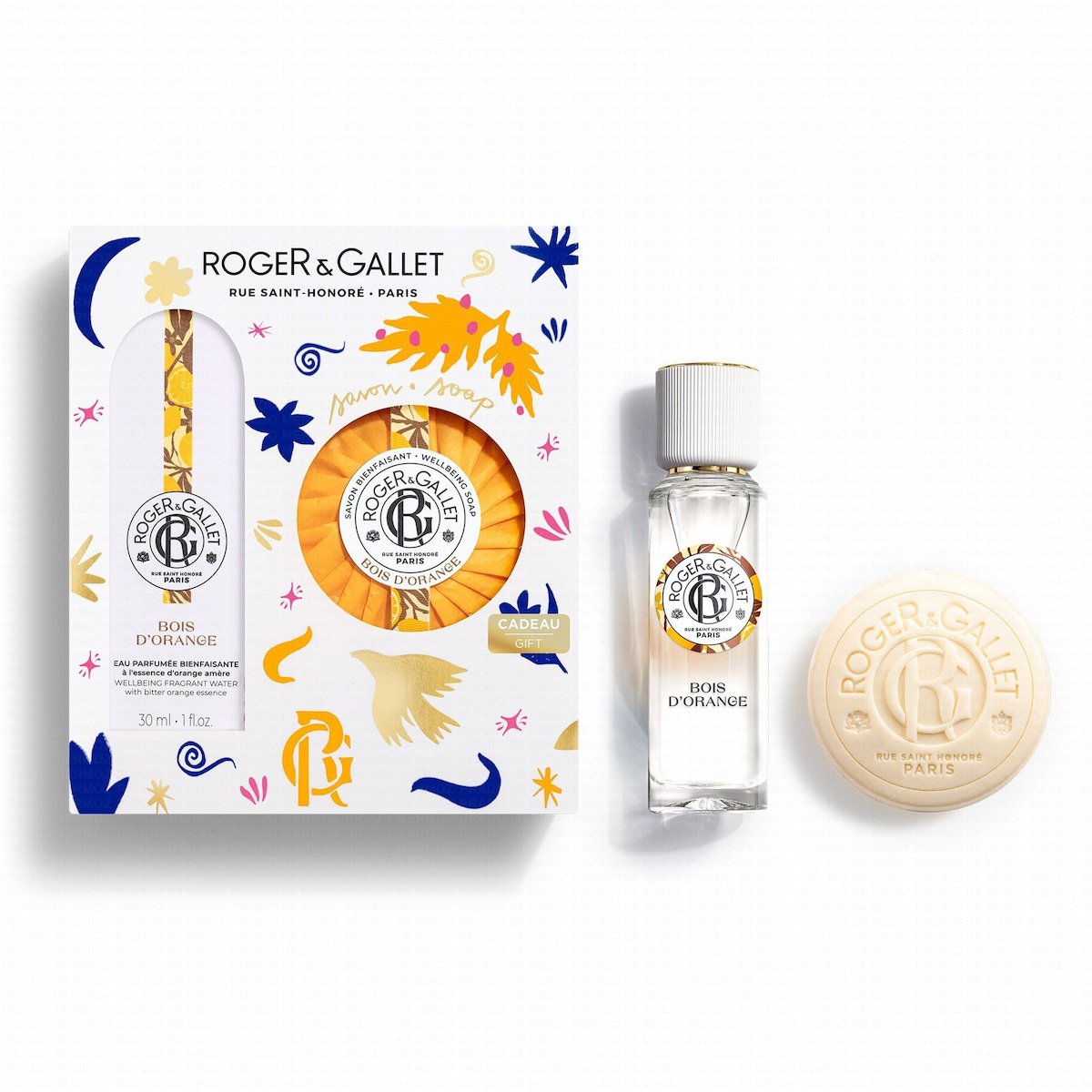 ROGER & GALLET BOIS D'ORANGE SCENTED WATER WELL-BEING SET OF 2 pcs Perfumed water 30 ml + Perfumed soap 100 g