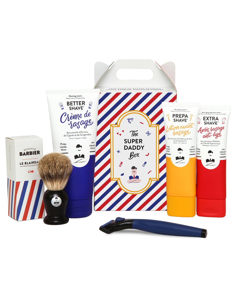 Monsieur Barbier Santa Barbier Shaving & Beard Set Better Shave 175ml/Oil 30ml/Shampoo 250ml/Shaving Brush   set x 455 ml