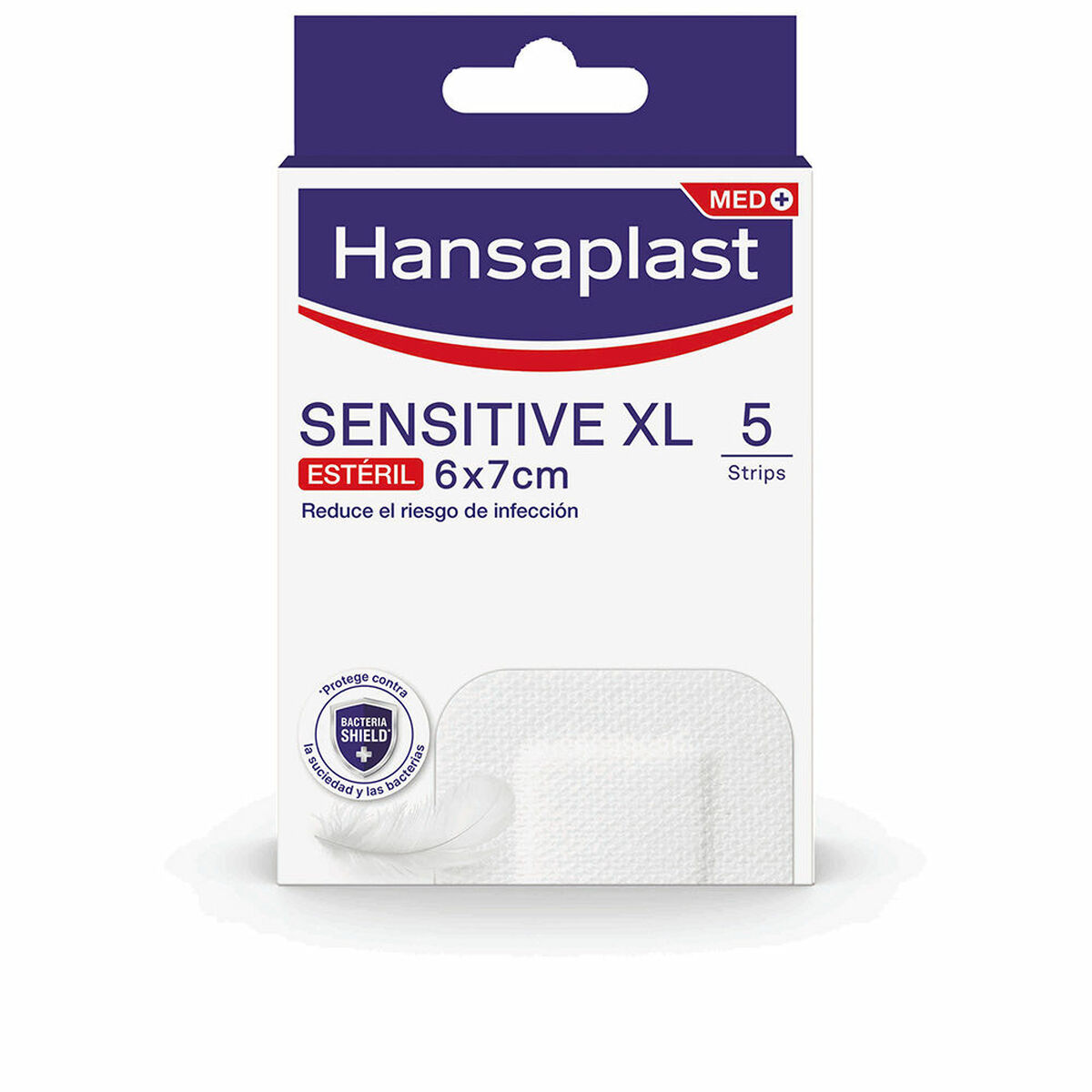 HANSAPLAST HP SENSITIVE XL dressings 6 x 7 cm 5 u