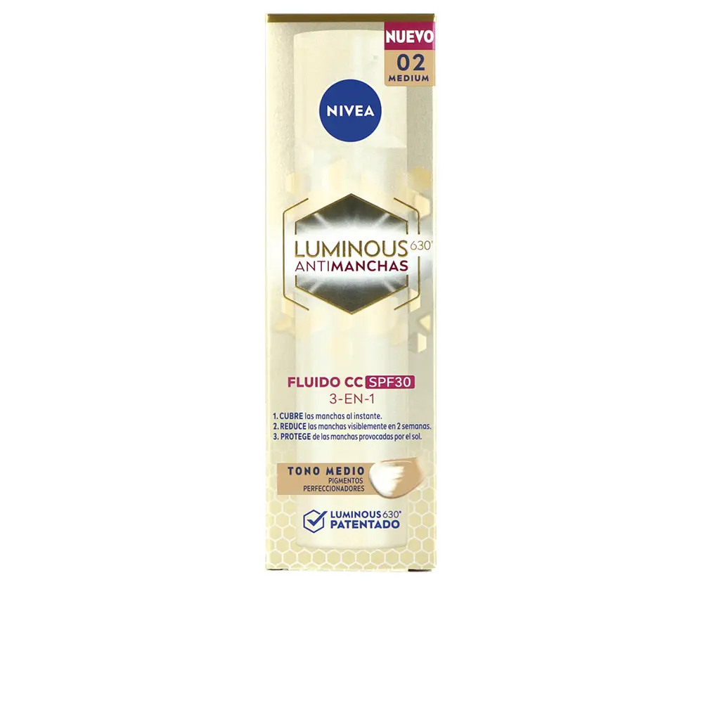 NIVEA LUMINOUS 630º ANTI STAIN CC fluid SPF30 #medium 40 ml