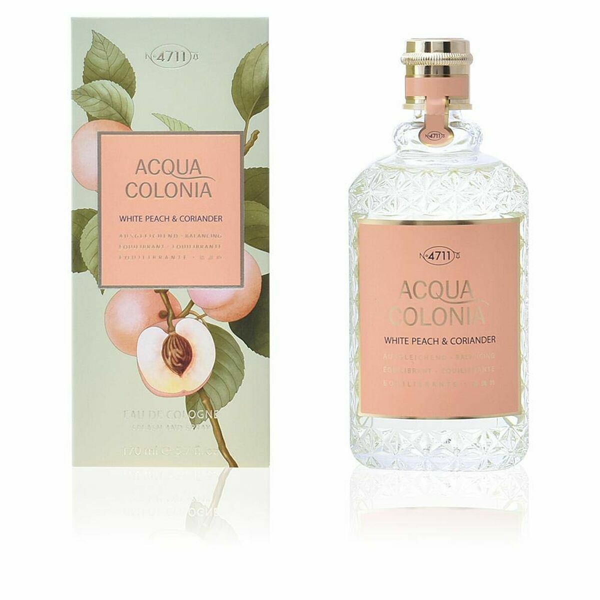 4711 ACQUA cologne WHITE PEACH & CORIANDER splash & spray 170 ml