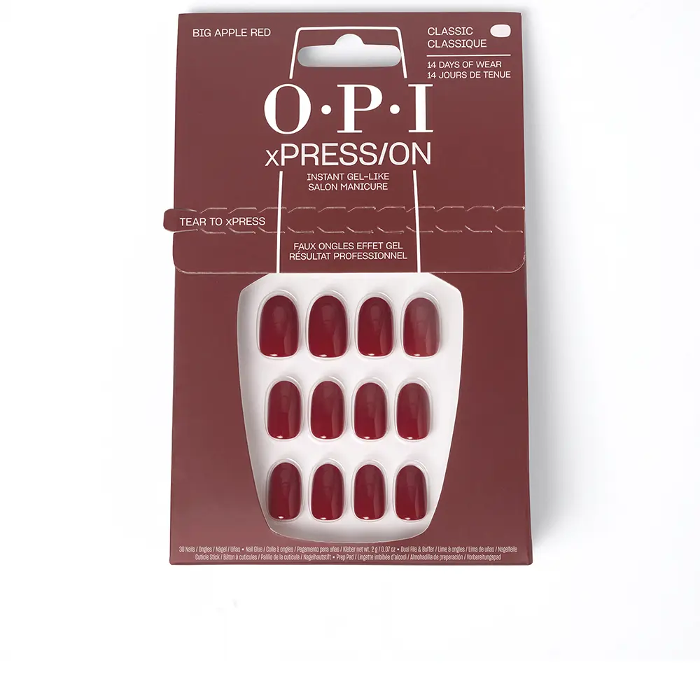 OPI OPI xPRESS/ON Artificial Nails, nail polish tone #Big Apple Red 30 u