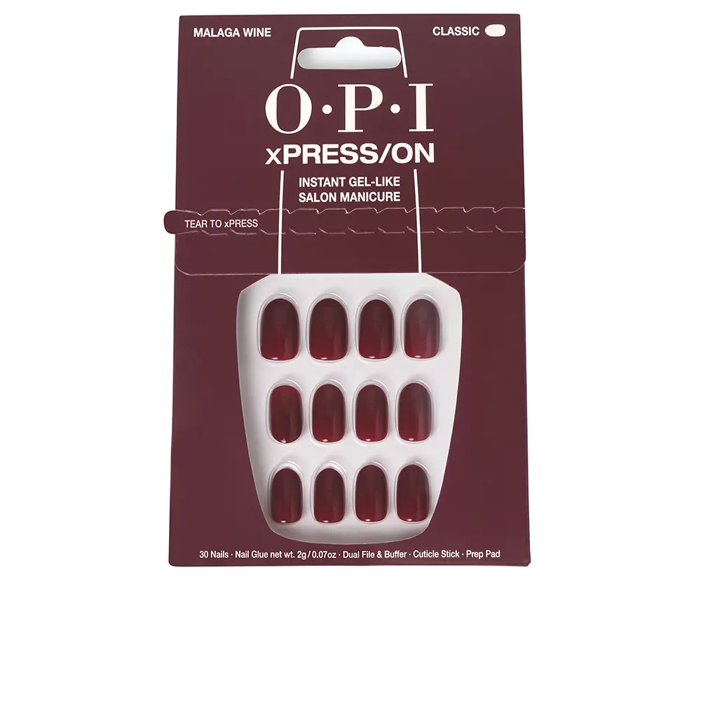 OPI OPI xPRESS/ON Artificial Nails, nail polish tone #Malaga Wine 30 u