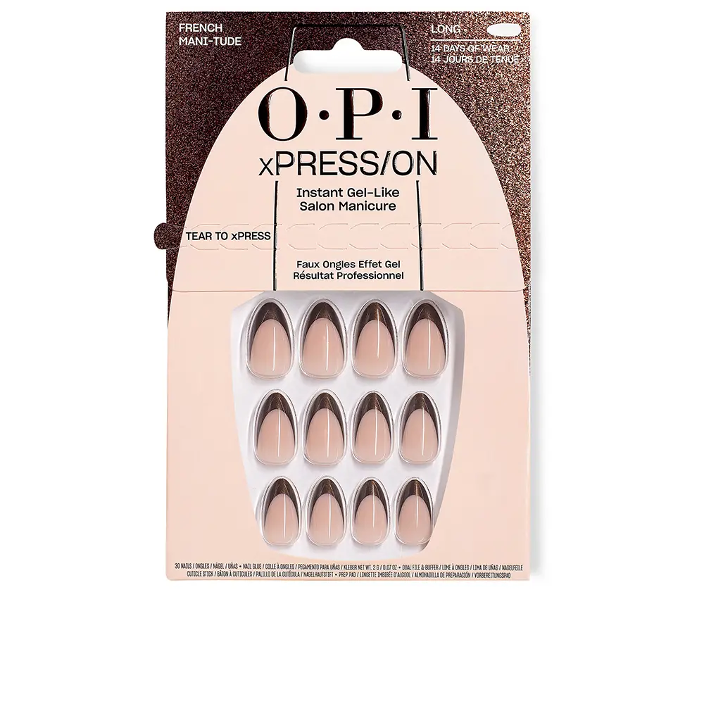 OPI OPI xPRESS/ON - What's Your Mannitude Collection - French Mani-tude Nails 30 Count