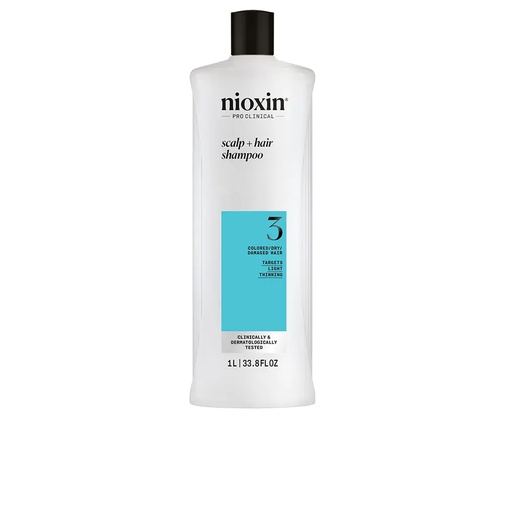 NIOXIN SYSTEM 3 - Shampoo - Dyed and Damaged Hair with Mild Weakening 1000 ml