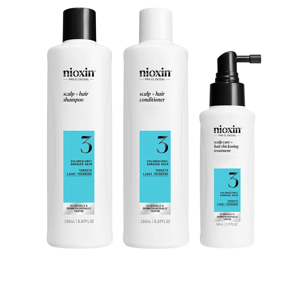 NIOXIN SYSTEM 3 - Kit - Treatment for Colored Hair with Mild Weakening 3 u