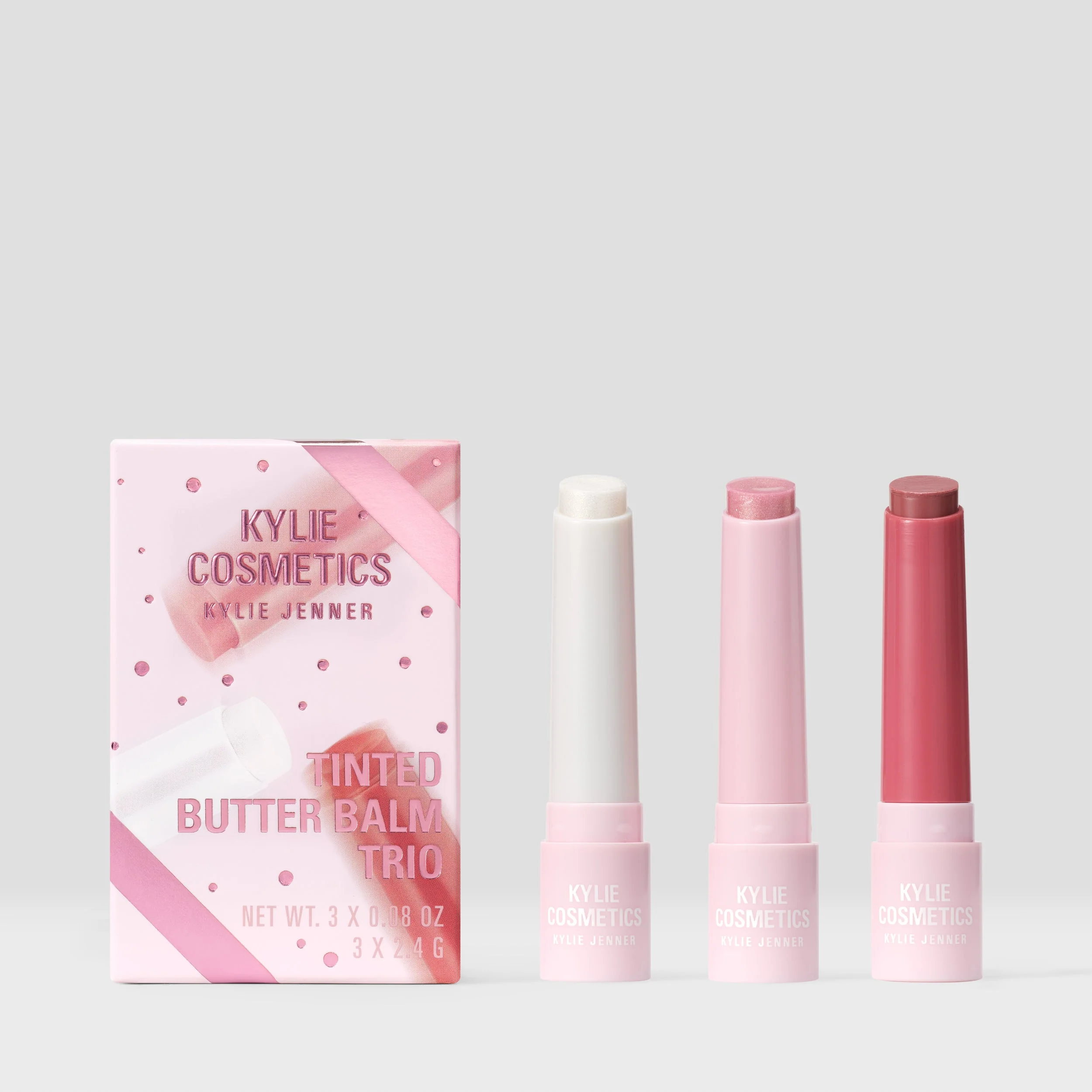 Kylie Cosmetics Tinted Butter Balm Trio Set 3x Tinted Butter Balm  2,4 g   set x 7.2 ml