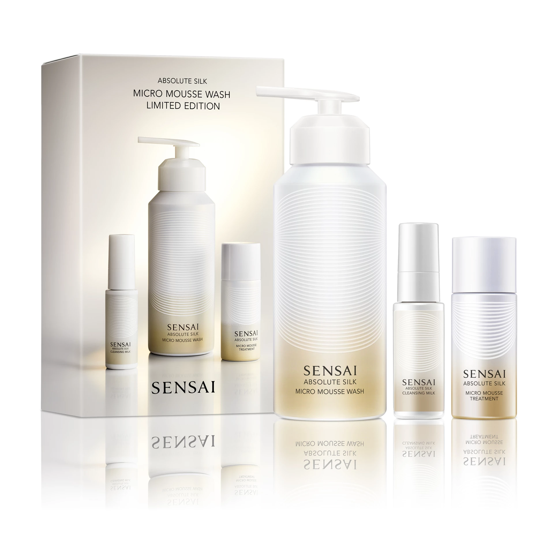SENSAI ABSOLUTE SILK MICRO MOUSSE WASH LIMITED CASE 3 pcs