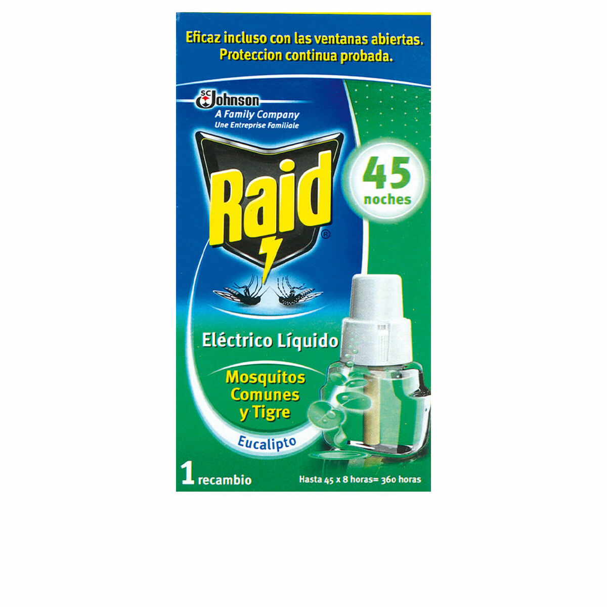 RAID EUCALYPTUS ANTI-MOSQUITO PROTECTION refill 45 nights