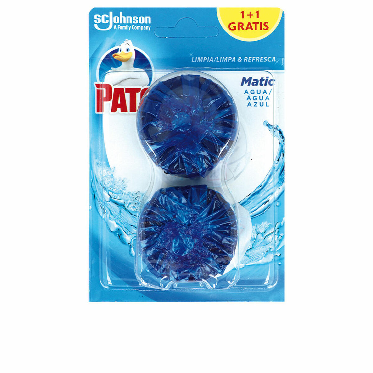PATO PATO WC MATIC deodorizing blue water 2 x 50 gr