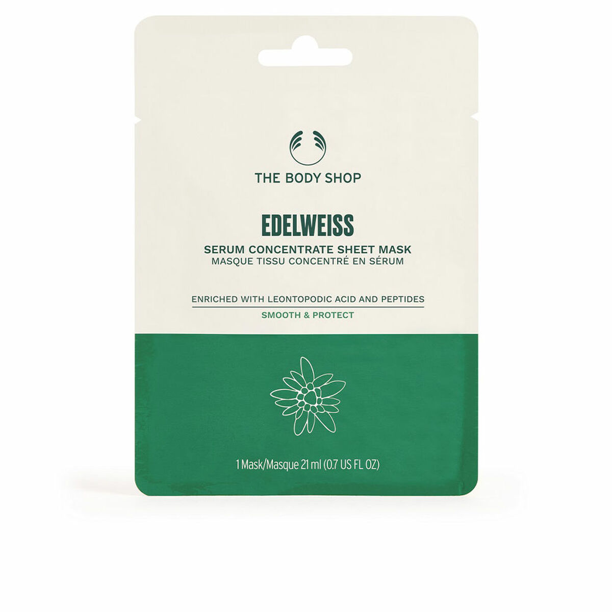 THE BODY SHOP EDELWEISS serum concentrate sheet mask 1 u