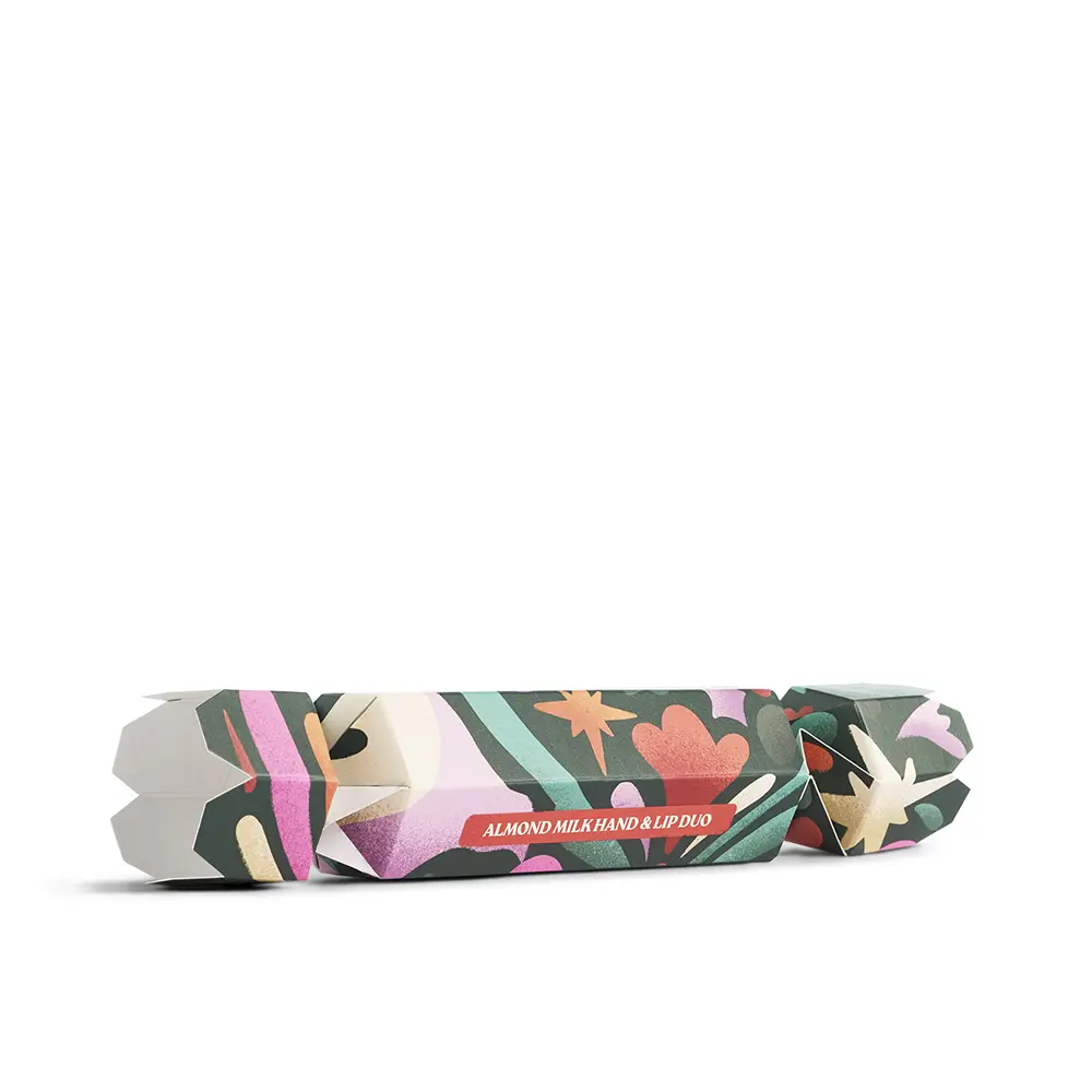 THE BODY SHOP ALMOND MILK HAND & LIP DUO set 2 pcs  Lip Care Stick 4.2g -Hand Balm 30ml