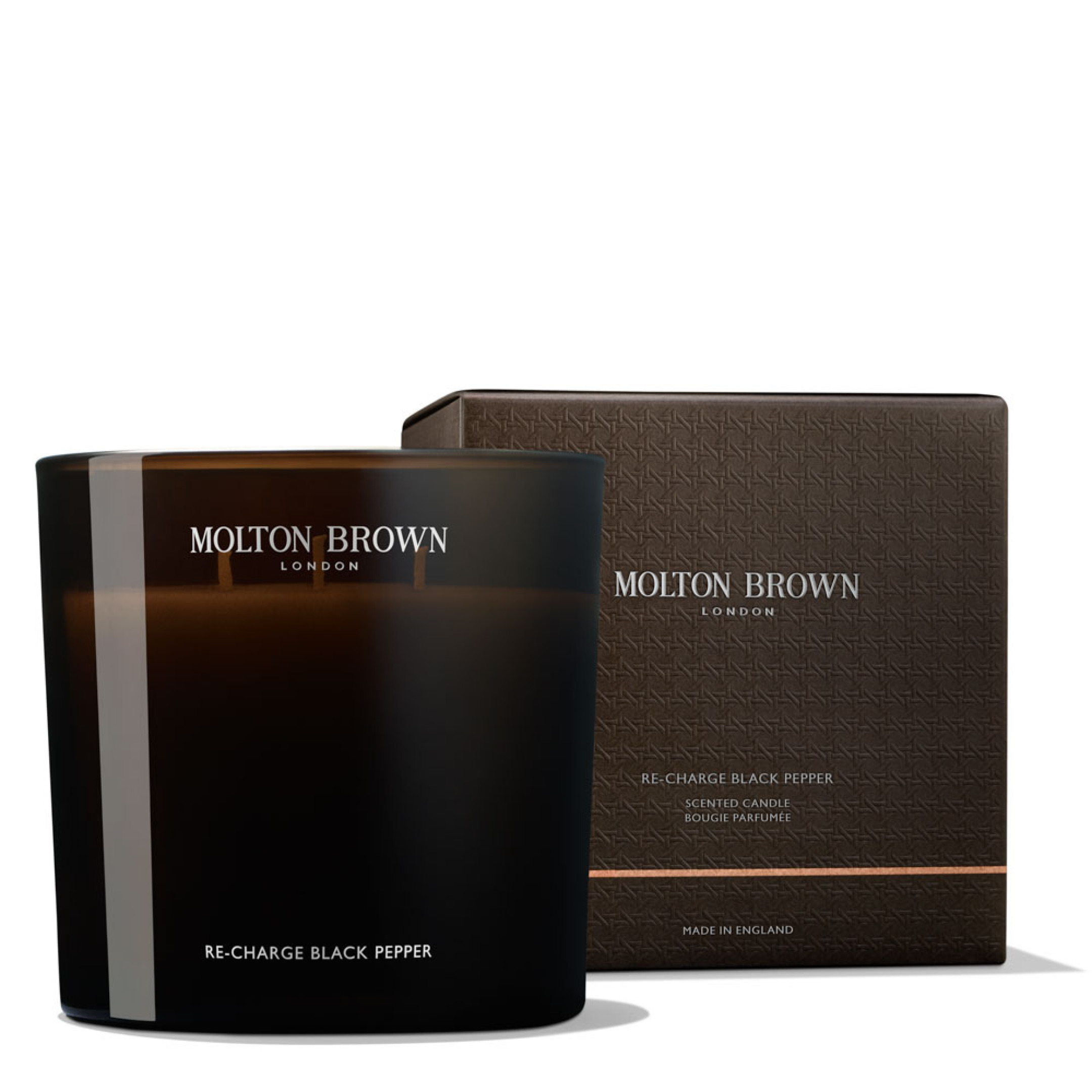 M.Brown 3 Wick Scented Candle Re-Charge Black Pepper   600 gr