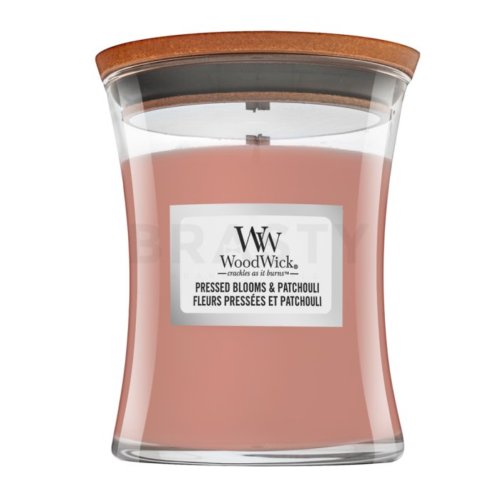 Woodwick Pressed Blooms & Patchouli Medium Hourglass Candle  @ 1 piece x 0