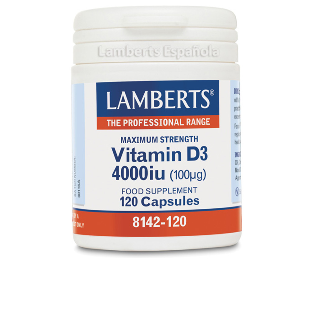 LAMBERTS VITAMINA D3 4000 UI (100µg) 120 cápsulas