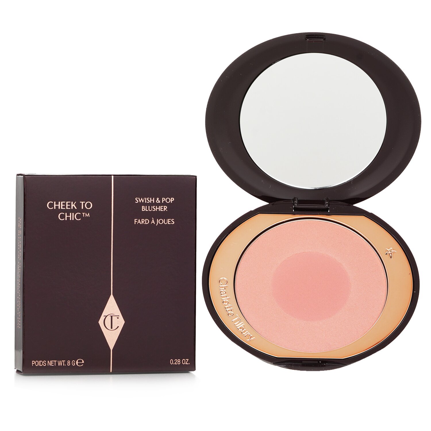 5056446642538.jpg Charlotte Tilbury Cheek To Chic Swish & Pop Blusher First Love 8 g - Image 1