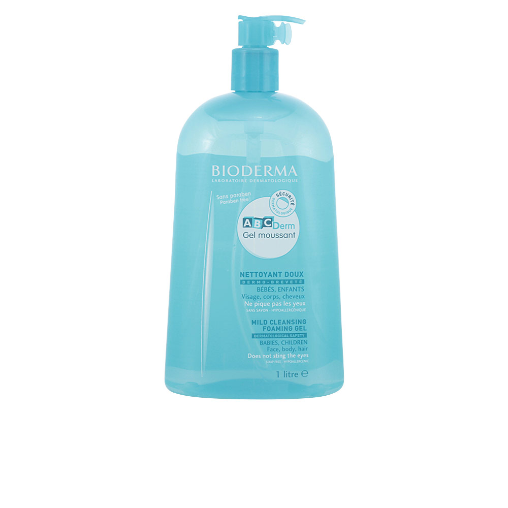 BIODERMA ABCDERM moussant gel nettoyant doux bébés, enfants 1000 ml
