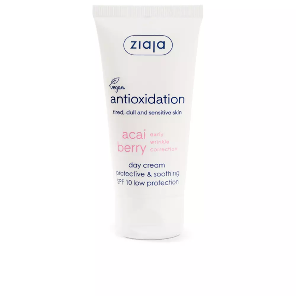 Ziaja Acai Berry Κρέμα Προσώπου Ημέρας με SPF10 για Ευαίσθητες Επιδερμίδες κατά της Ερυθρότητας με Υαλουρονικό Οξύ 50ml