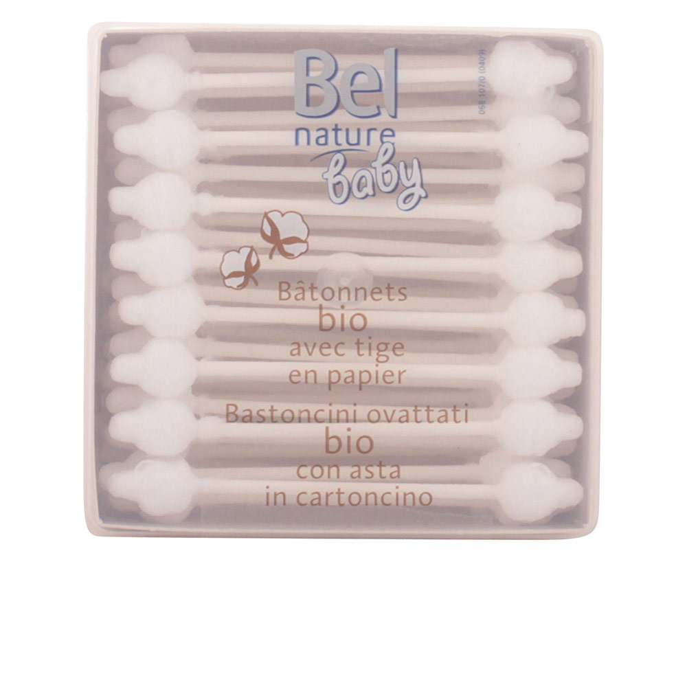 BEL NATURE ECOCERT 100% cotton safety swabs, 60 pcs
