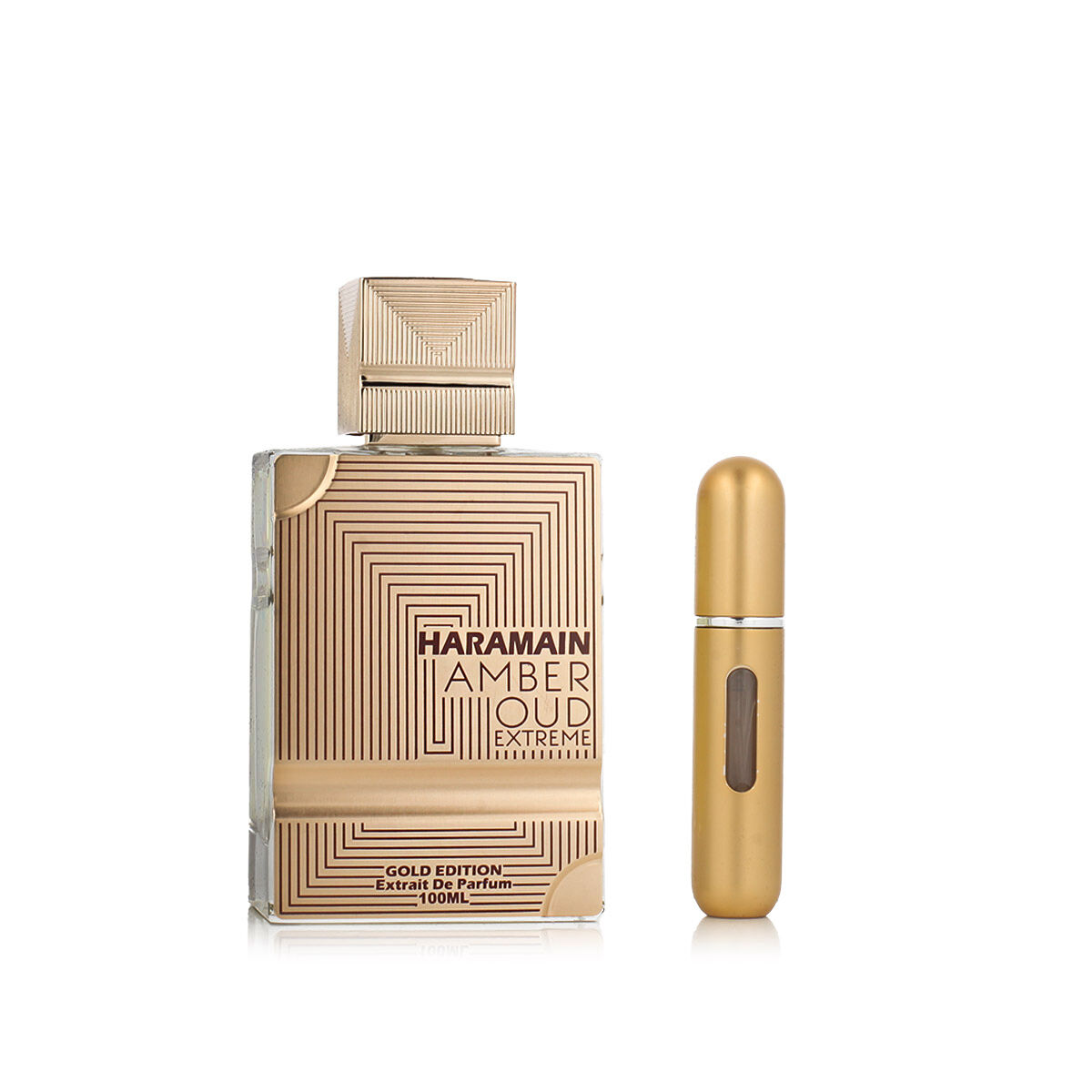Al Haramain Amber Oud Extreme Gold Edition U Extrait de Parfum 100 ml and atomiser /2022(Erba Pura)