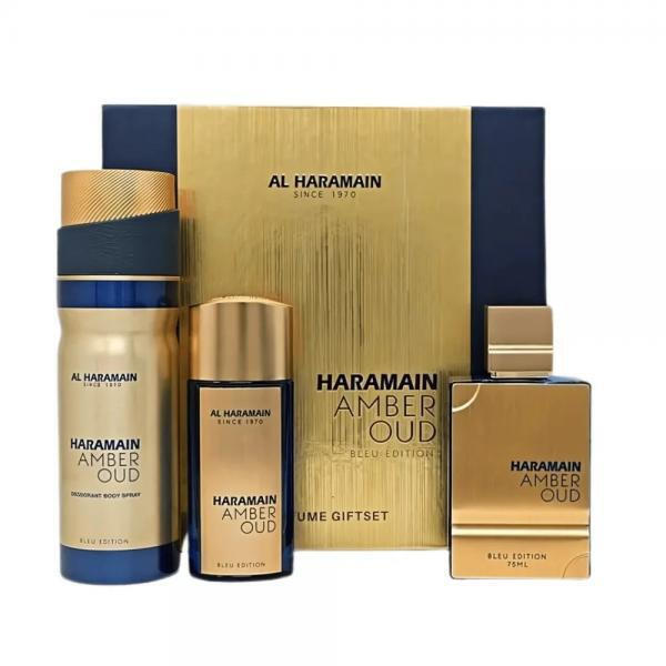 Al Haramain Amber Oud Bleu Edition U Set - EdP 75 ml + EdP 30 + deo body spray 200 ml