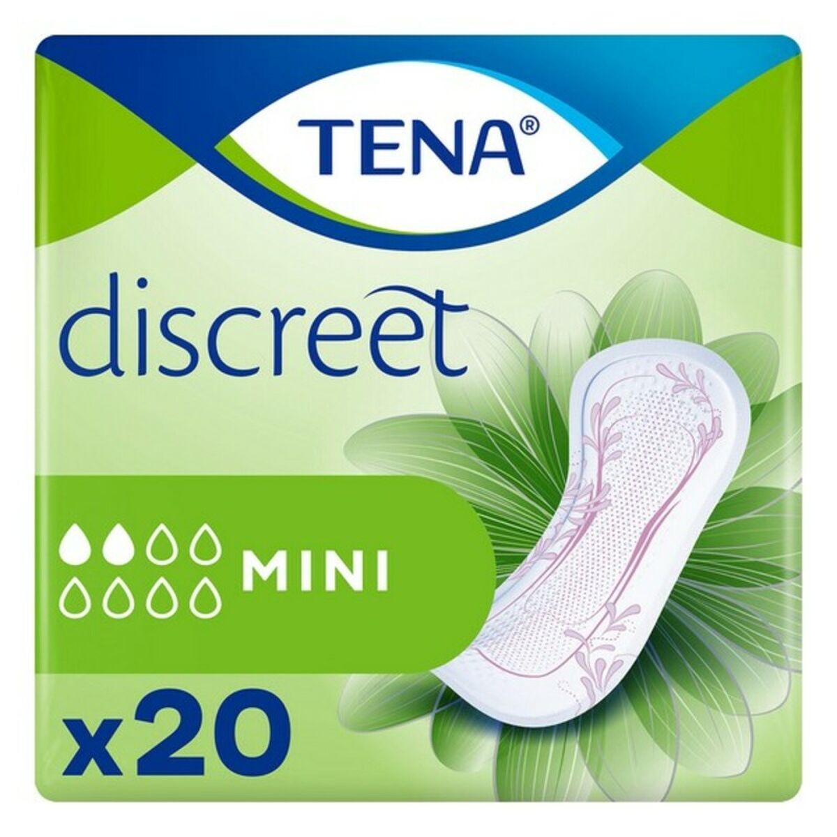 TENA LADY DISCREET compresa incontinencia mini 12 uds
